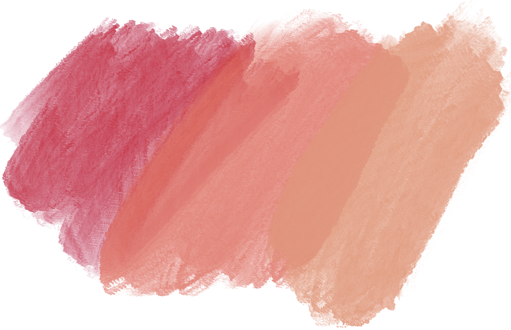 Abstract Red Smudge Acrylic Brush Stroke on Canvas